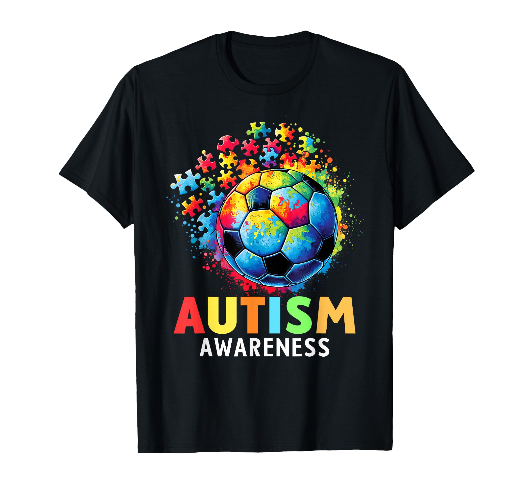 Autism Soccer Ball Autistic Autism T-Shirt - Unique Graphic for Adults - T-Shirt, Sweatshirt, Hoodie