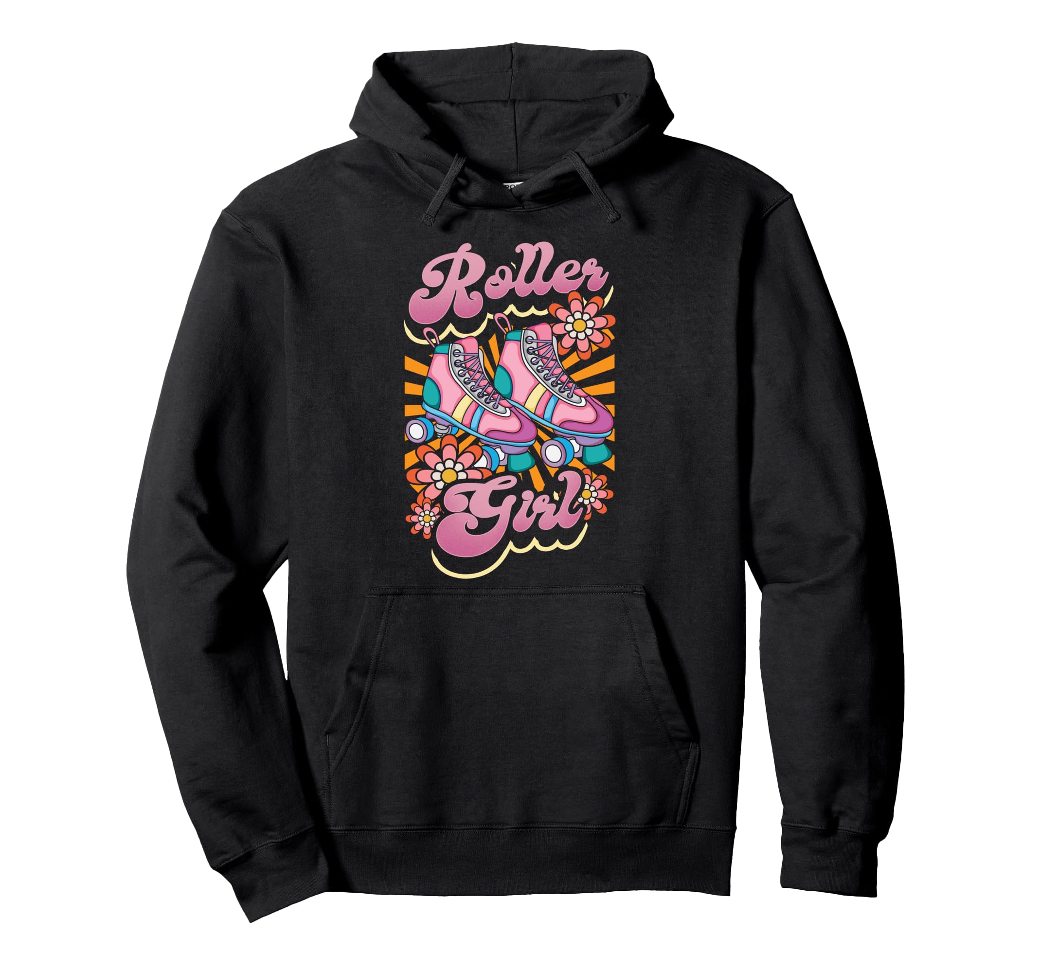 Roller Skating Skate 1970S Roller Hoodie - Minimalist Print Unisex - T-Shirt, Sweatshirt, Hoodie