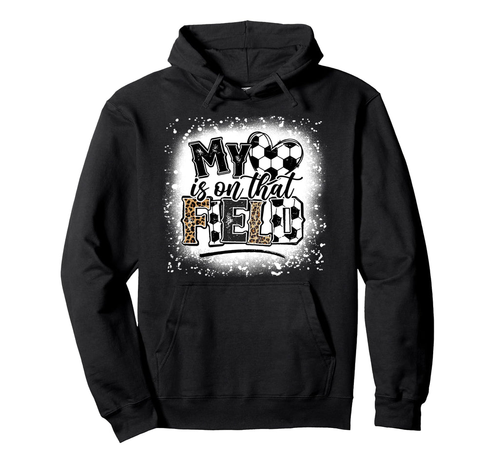 Leopard My Heart Is That Field Soccer Hoodie - Custom Art Print Men Women - T-Shirt, Sweatshirt, Hoodie