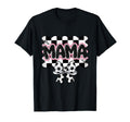 Checkered Soccer Mama Bow Leopard T-Shirt - Graphic Print for Adults - T-Shirt, Sweatshirt, Hoodie