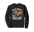 Wild About Soccer Tiger Sports Sweatshirt - Aesthetic Graphic for Adults - T-Shirt, Sweatshirt, Hoodie