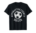 Appomattox County Soccer Distressed 90S T-Shirt - Fun Novelty Design Unisex - T-Shirt, Sweatshirt, Hoodie