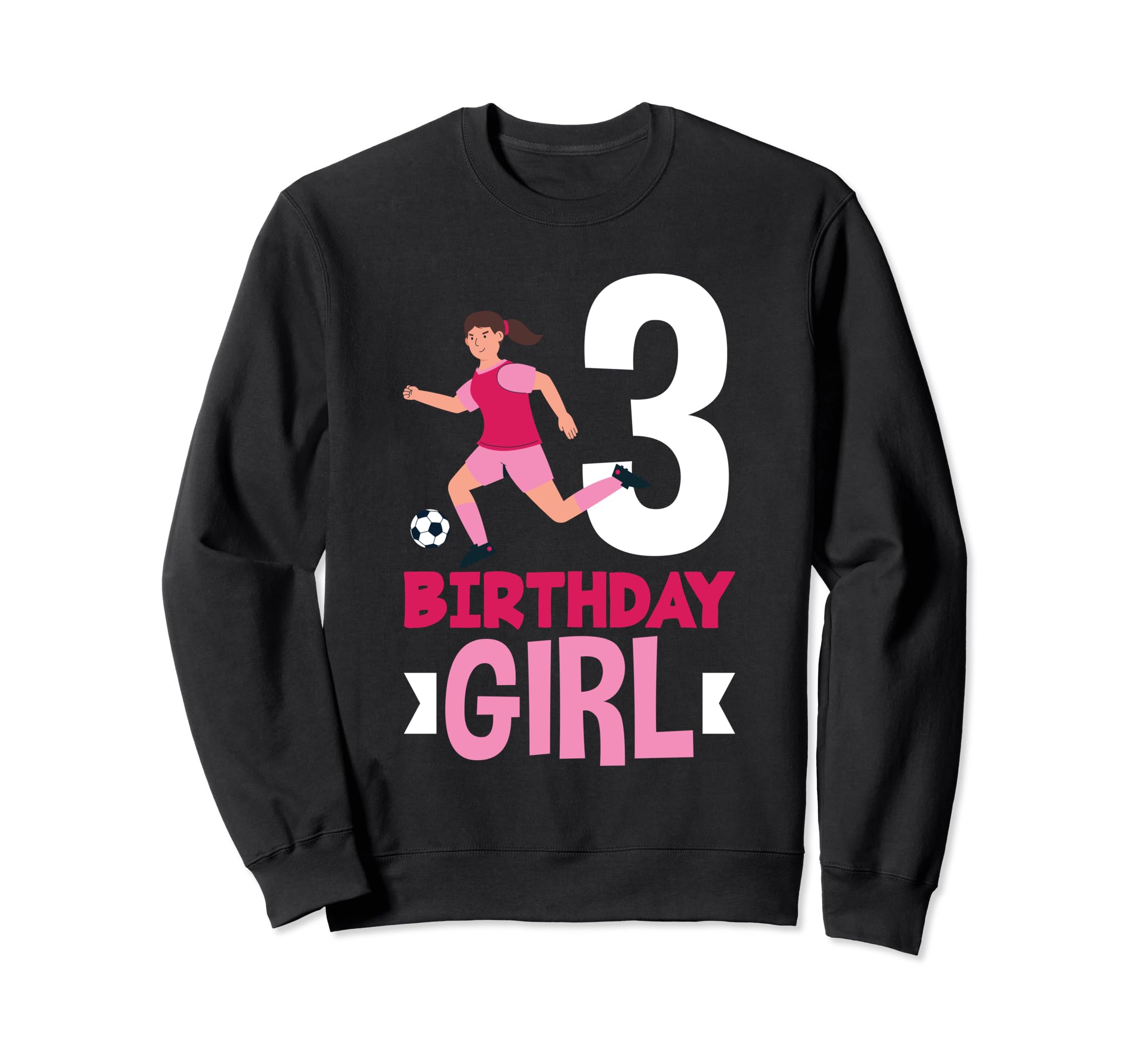 3Rd Birthday 3 Years Soccer Football Sweatshirt - Unique Graphic Unisex - T-Shirt, Sweatshirt, Hoodie