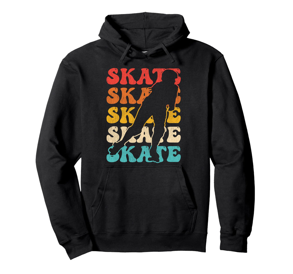 Roller Skating Skate 1970S Black Afro Hoodie - Fun Novelty Design Unisex - T-Shirt, Sweatshirt, Hoodie