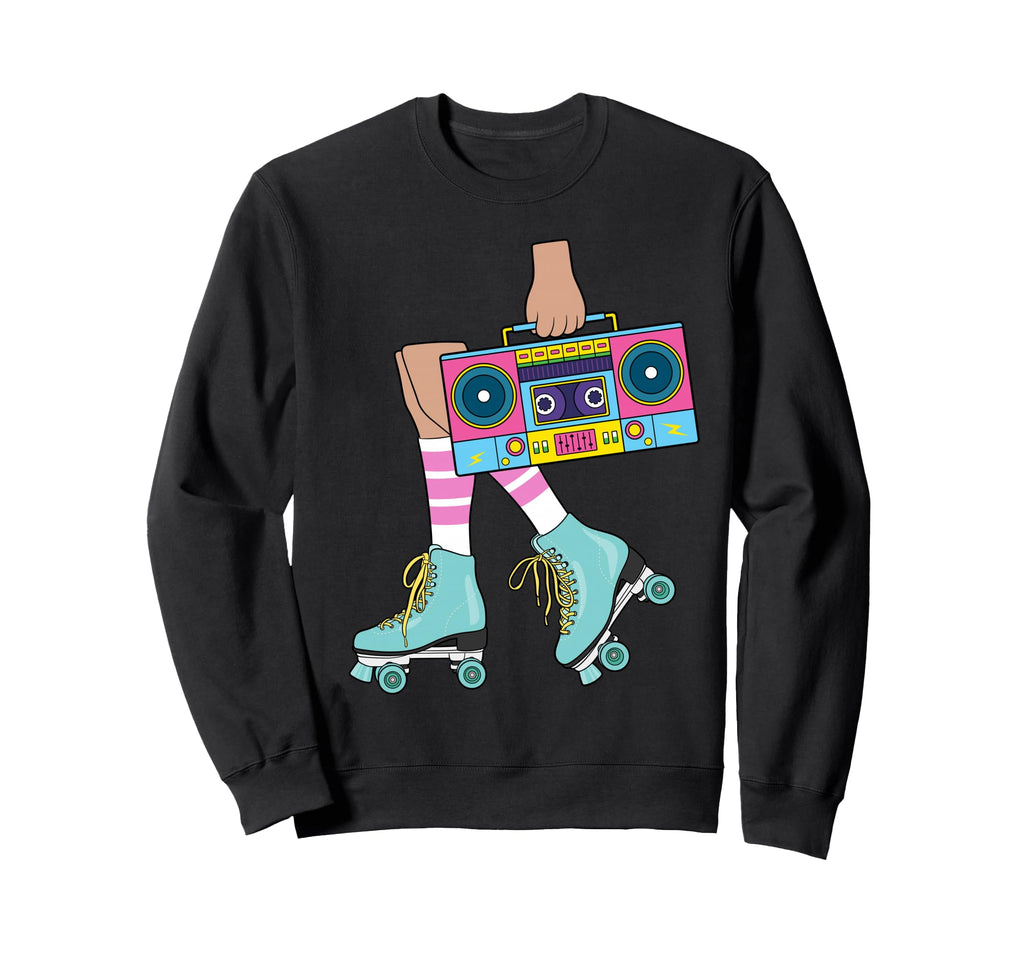 Roller Skating 80S Roller Funny Sweatshirt - Aesthetic Graphic for Adults - T-Shirt, Sweatshirt, Hoodie