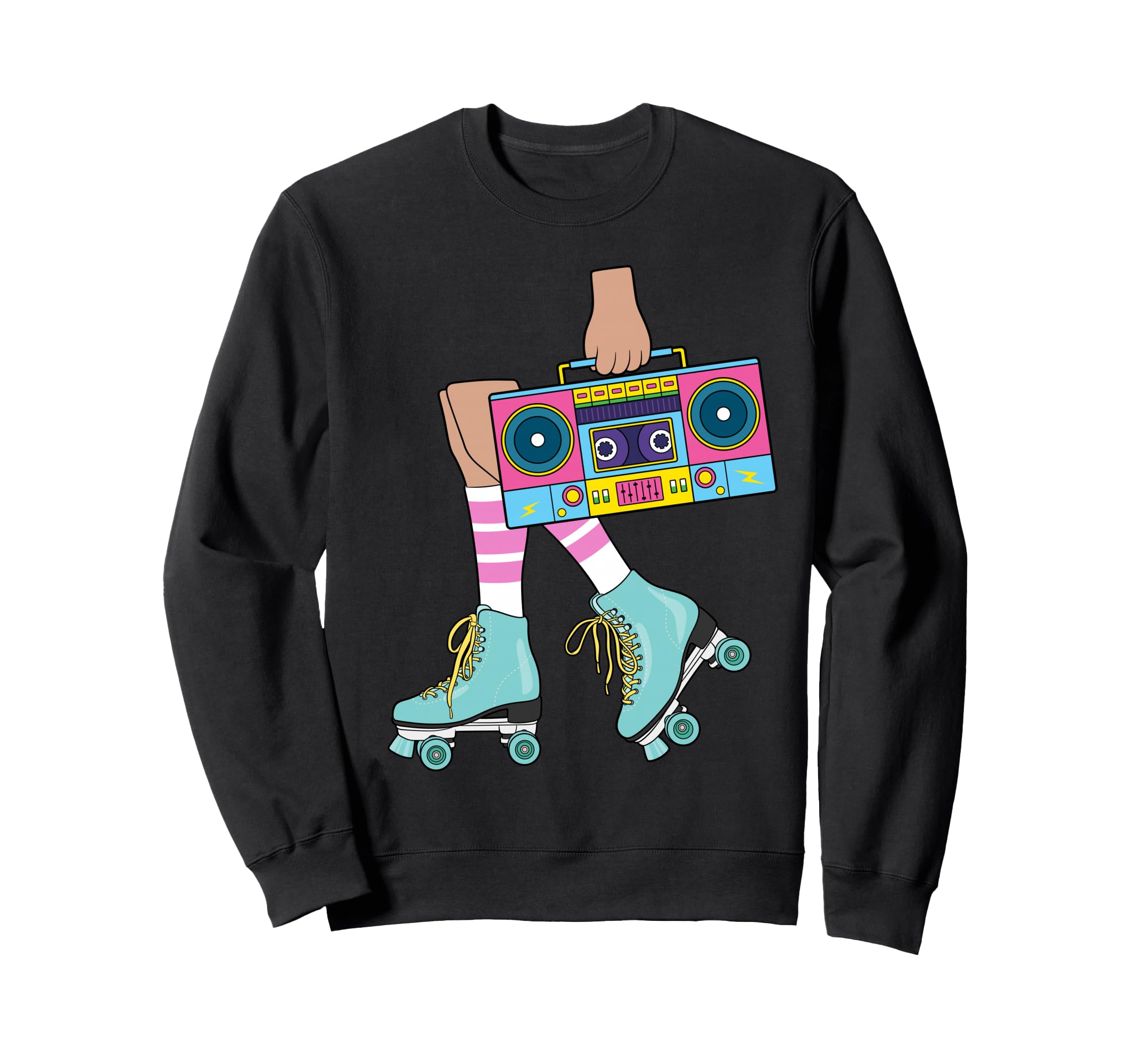 Roller Skating 80S Roller Funny Sweatshirt - Aesthetic Graphic for Adults - T-Shirt, Sweatshirt, Hoodie