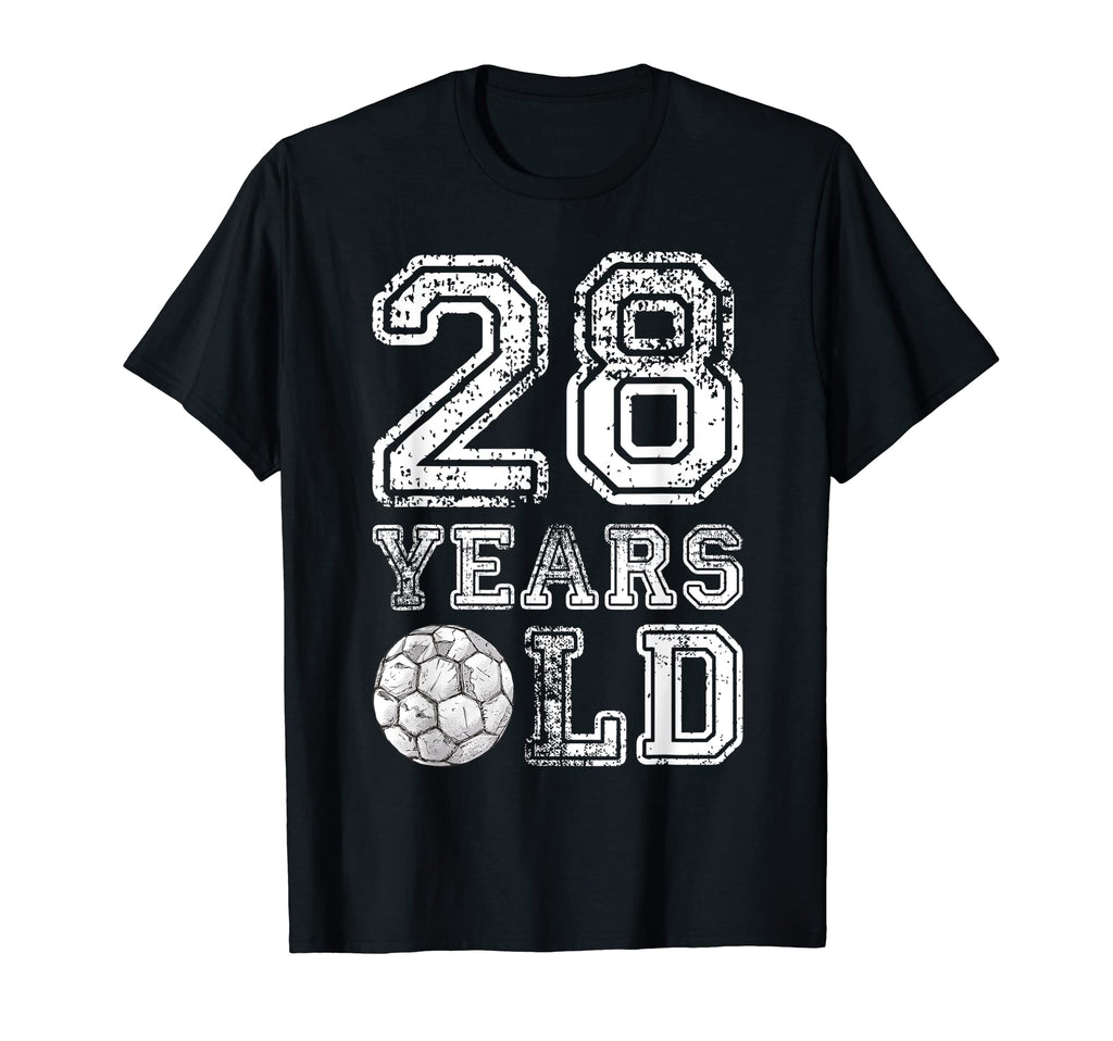 28 Years Old Soccer Sports Birthday 28Th T-Shirt - Unique Graphic Unisex - T-Shirt, Sweatshirt, Hoodie
