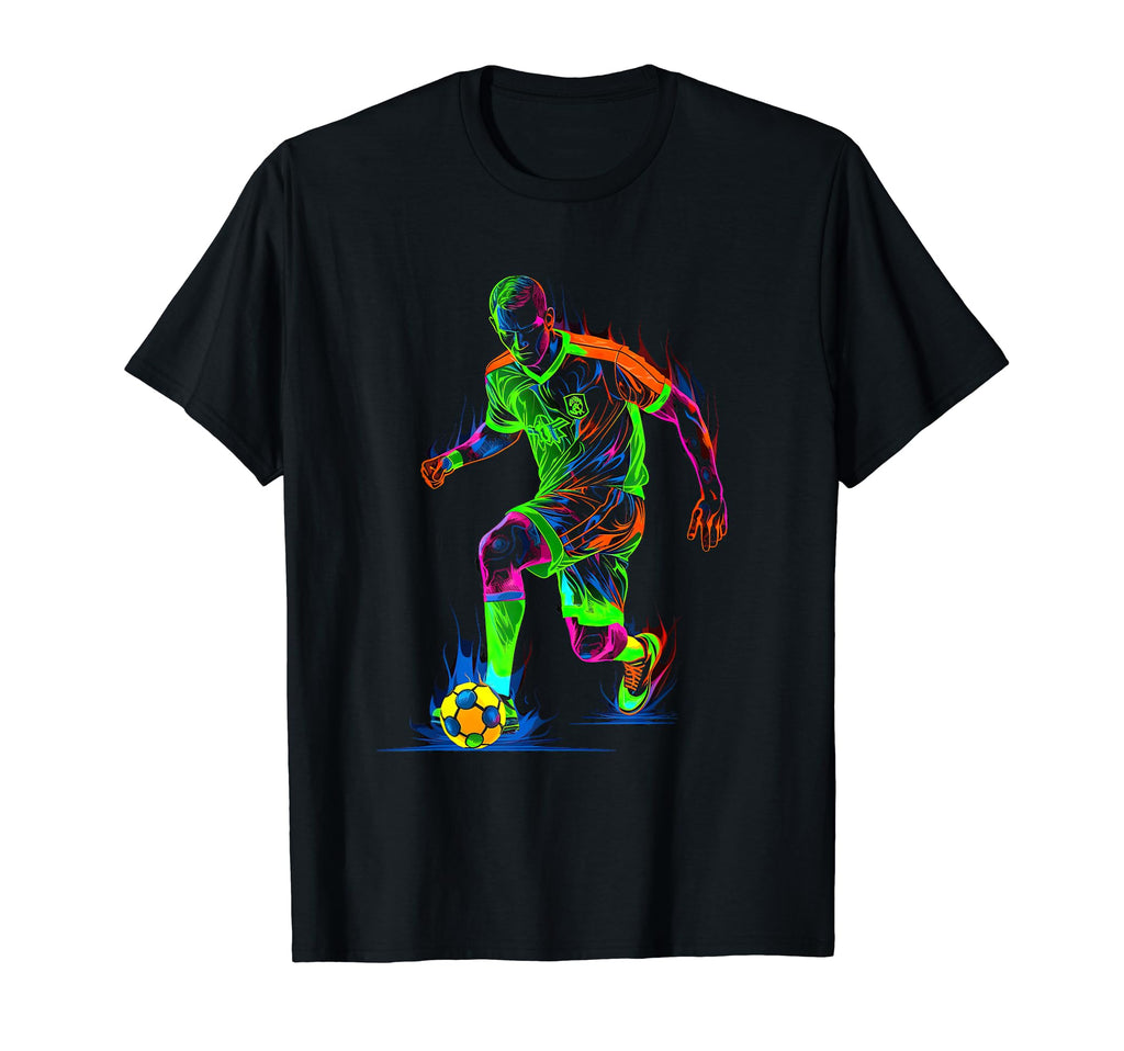 Electric Soccer Player Futbol Fan T-Shirt - Streetwear Style Men Women - T-Shirt, Sweatshirt, Hoodie
