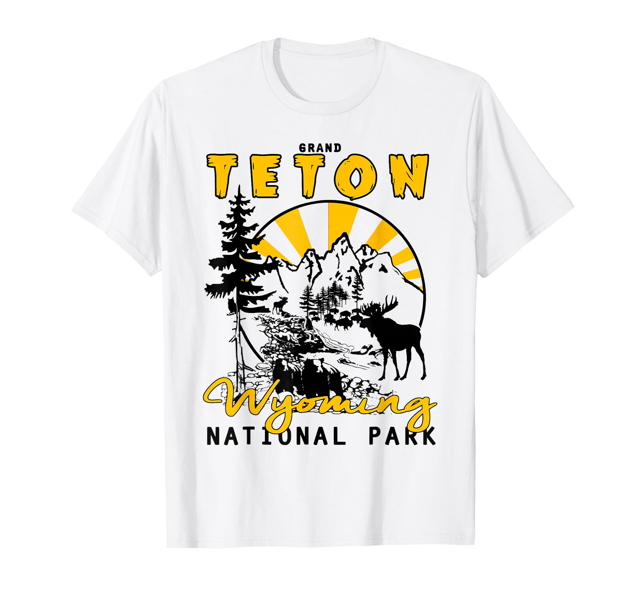 Grand Teton National Park Wyoming Sunset T-Shirt - Streetwear Style Unisex - T-Shirt, Sweatshirt, Hoodie