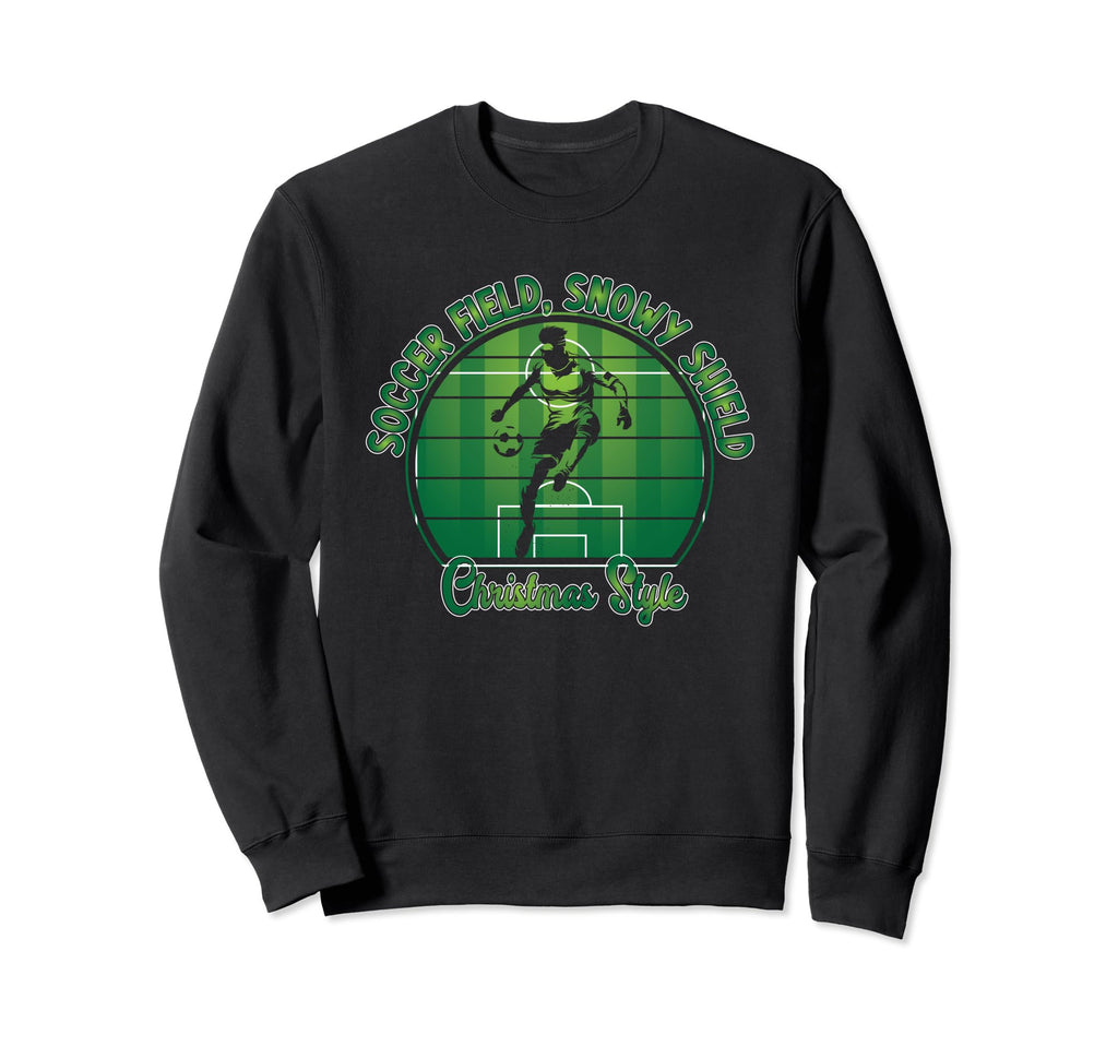 Holiday Sports Soccer Santa Goalkeeper Sweatshirt - Unique Graphic Unisex - T-Shirt, Sweatshirt, Hoodie