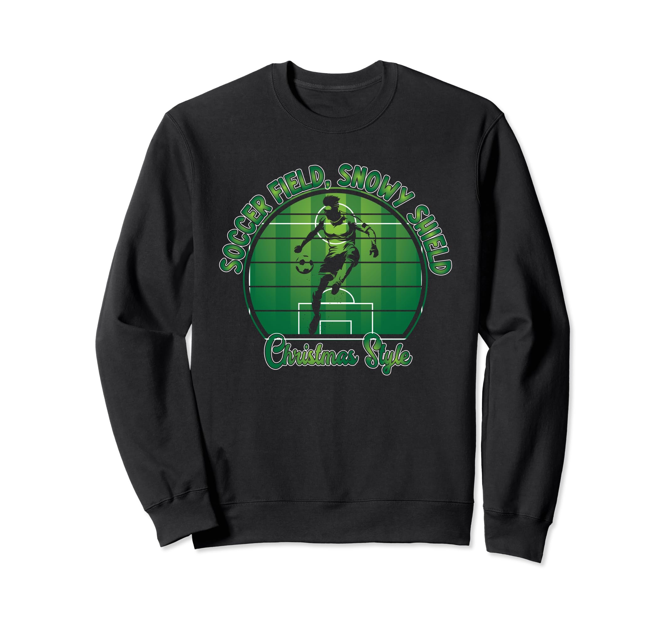 Holiday Sports Soccer Santa Goalkeeper Sweatshirt - Unique Graphic Unisex - T-Shirt, Sweatshirt, Hoodie