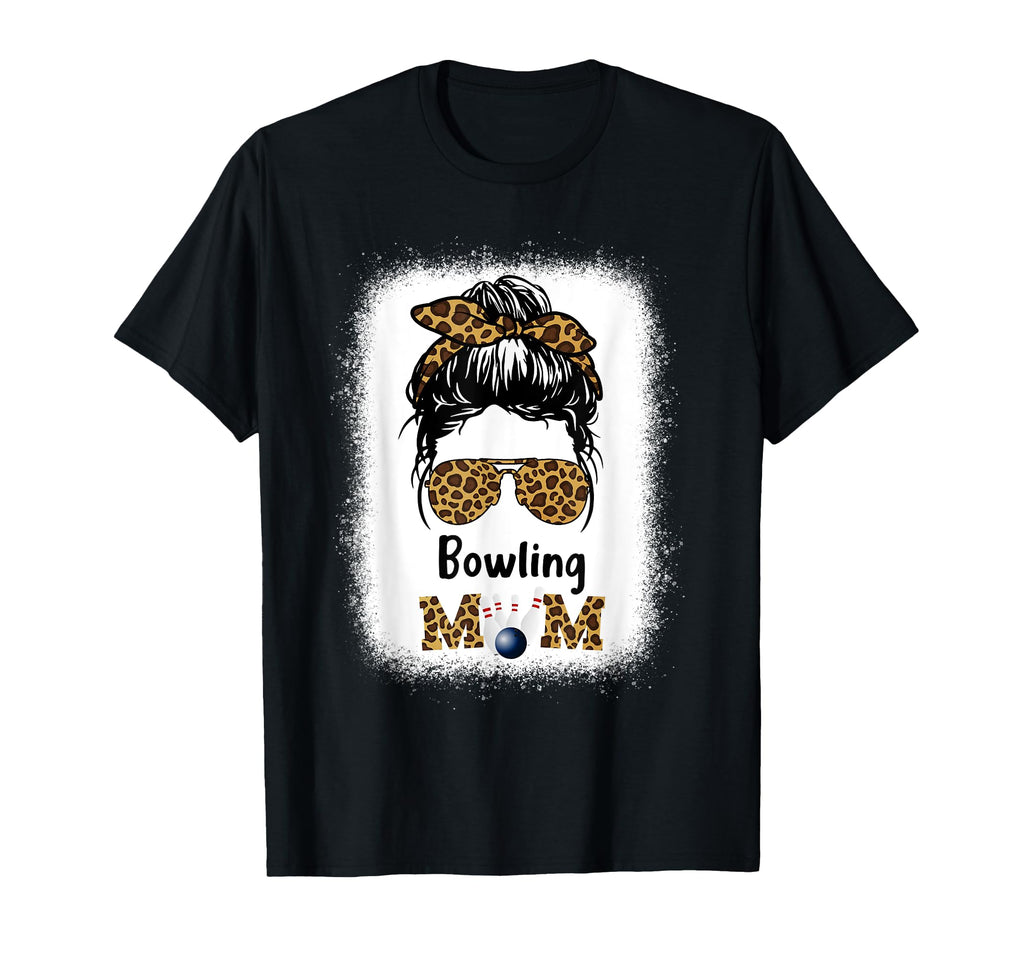 Bowling Mom Bleached Leopard Cheetah T-Shirt - Custom Art Print Unisex - T-Shirt, Sweatshirt, Hoodie