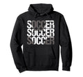 Soccer Distressed Ball Team Soccer Player Hoodie - Trendy Graphic Unisex - T-Shirt, Sweatshirt, Hoodie