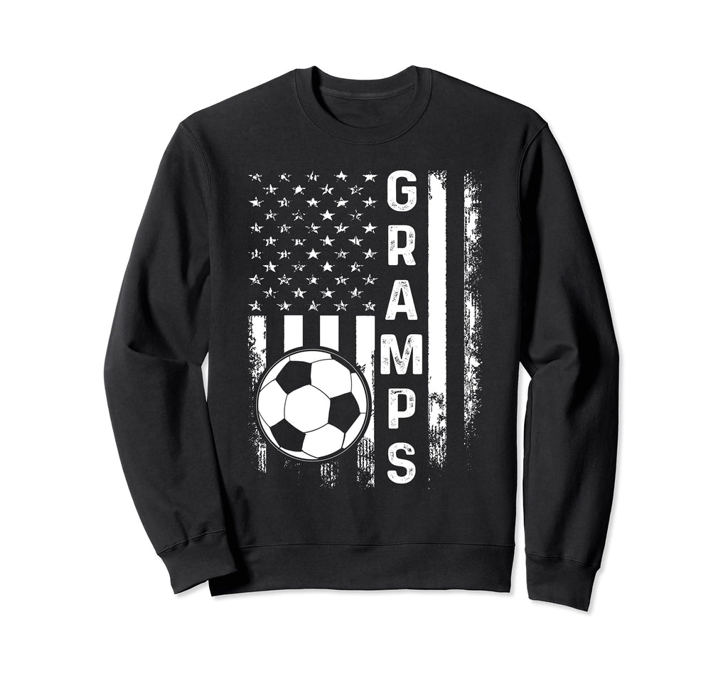 Soccer Gramps American Flag Sweatshirt - Minimalist Print for Adults - T-Shirt, Sweatshirt, Hoodie