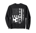 Soccer Gramps American Flag Sweatshirt - Minimalist Print for Adults - T-Shirt, Sweatshirt, Hoodie