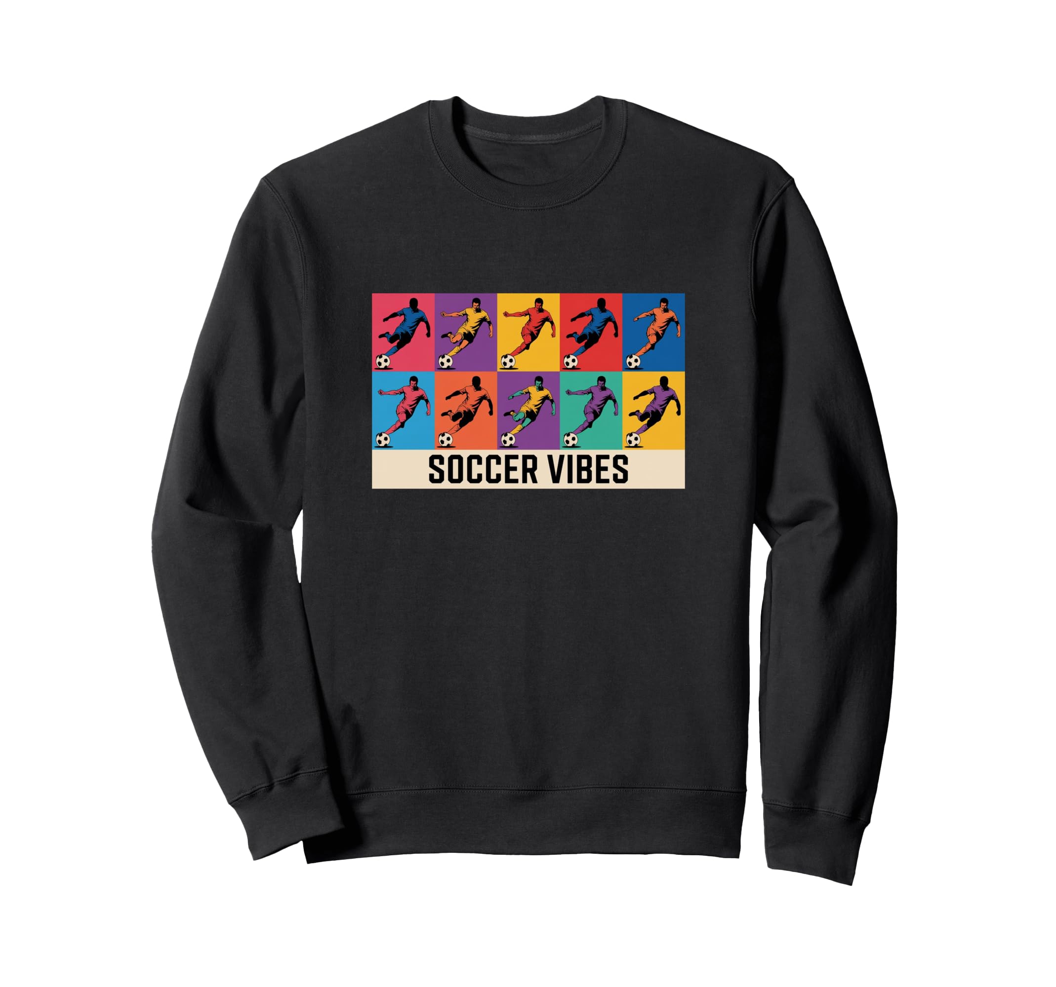 Soccer Vibes Colorful Action Packed Sweatshirt - Streetwear Style Unisex - T-Shirt, Sweatshirt, Hoodie
