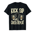 Kick Sip Repeat Soccer Coffee T-Shirt - Casual Everyday Wear Men Women - T-Shirt, Sweatshirt, Hoodie