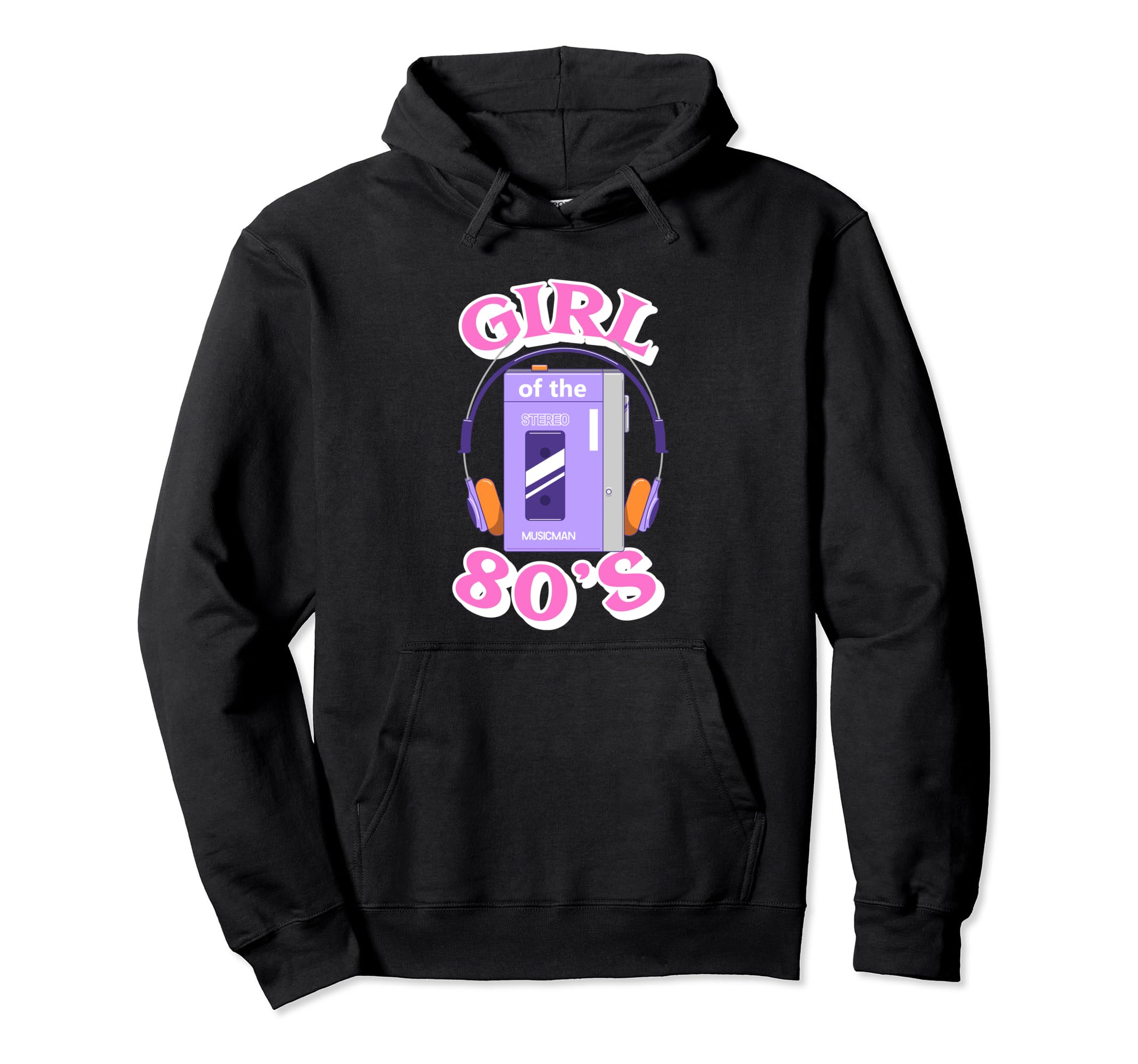 80S 1980S Cassette Tape Player Hoodie - Graphic Print Unisex - T-Shirt, Sweatshirt, Hoodie