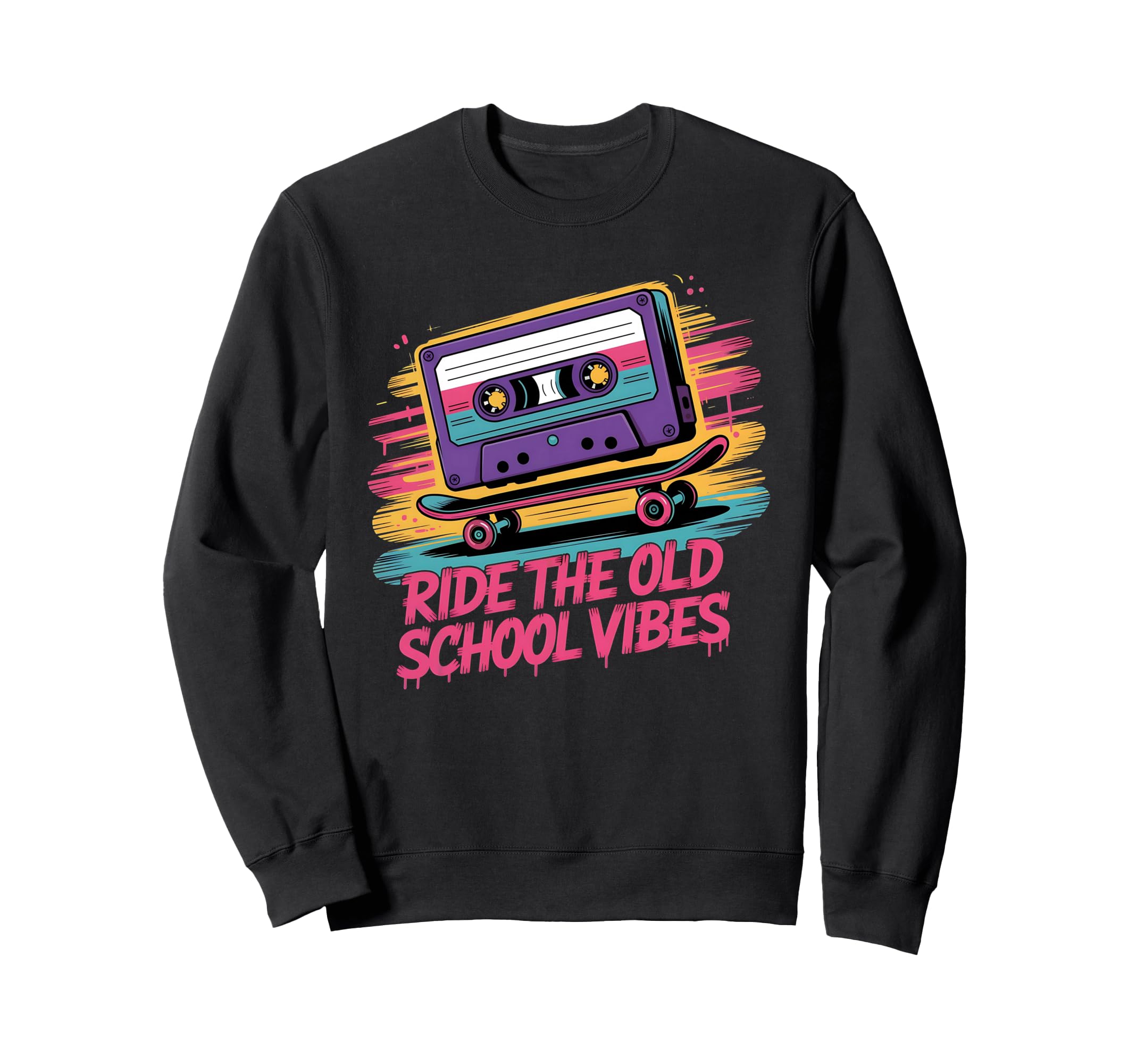 Mix Tape 80S 90S Skateboard Cassette Sweatshirt - Minimalist Print Unisex - T-Shirt, Sweatshirt, Hoodie