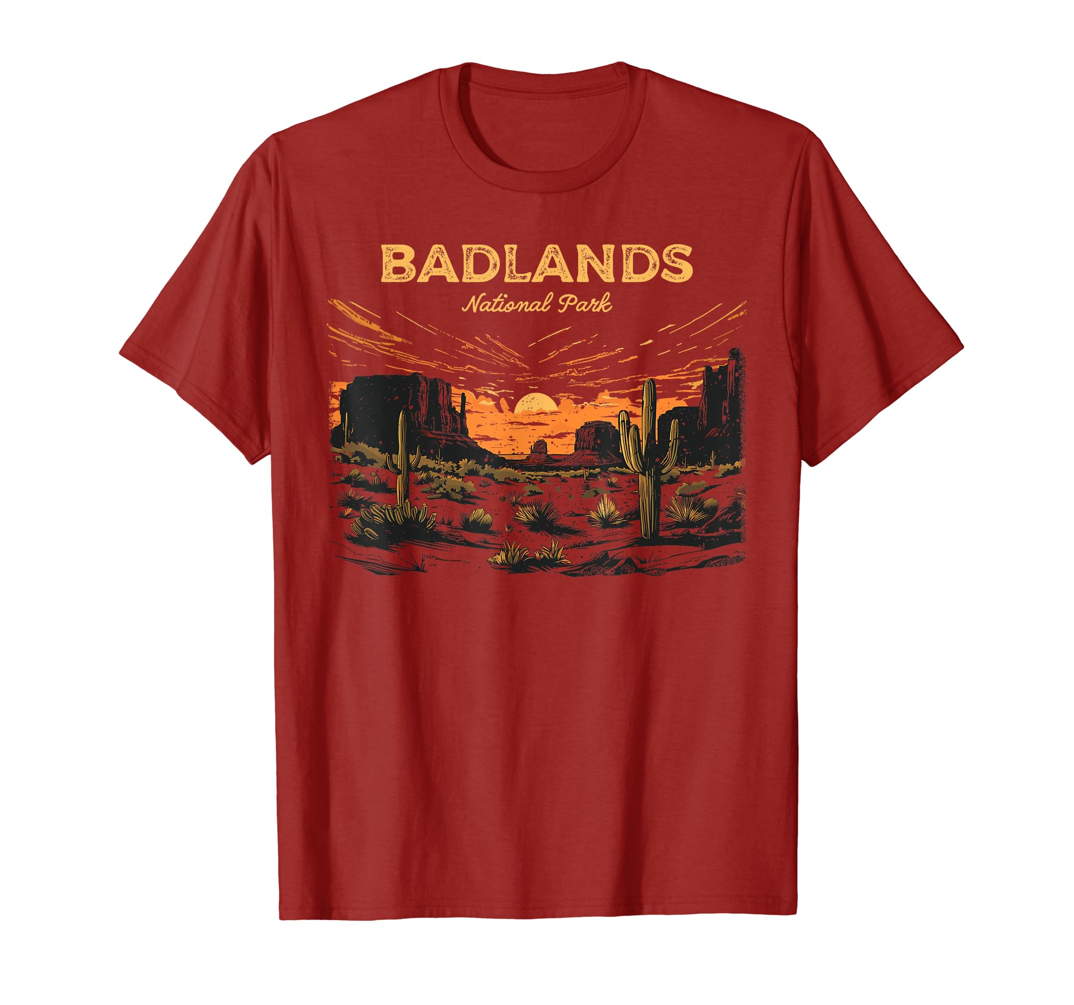 Badlands National Park South Dakota T-Shirt - Minimalist Print Unisex - T-Shirt, Sweatshirt, Hoodie