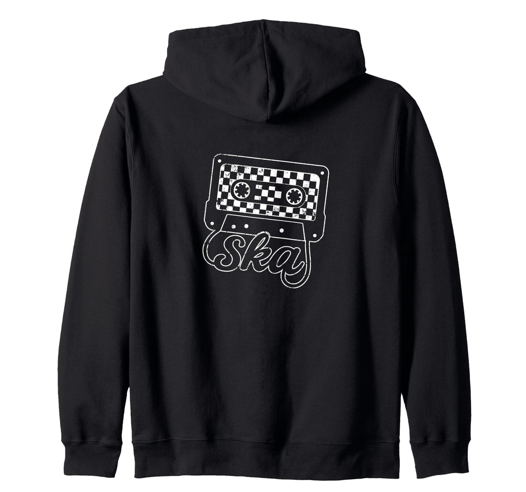 Checker Tape Ska Cassette Mixtape Two Tone T-Shirt - Graphic Print Unisex - T-Shirt, Sweatshirt, Hoodie