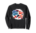 American Flag Soccer Player Womens Sweatshirt - Novelty Apparel Men Women - T-Shirt, Sweatshirt, Hoodie