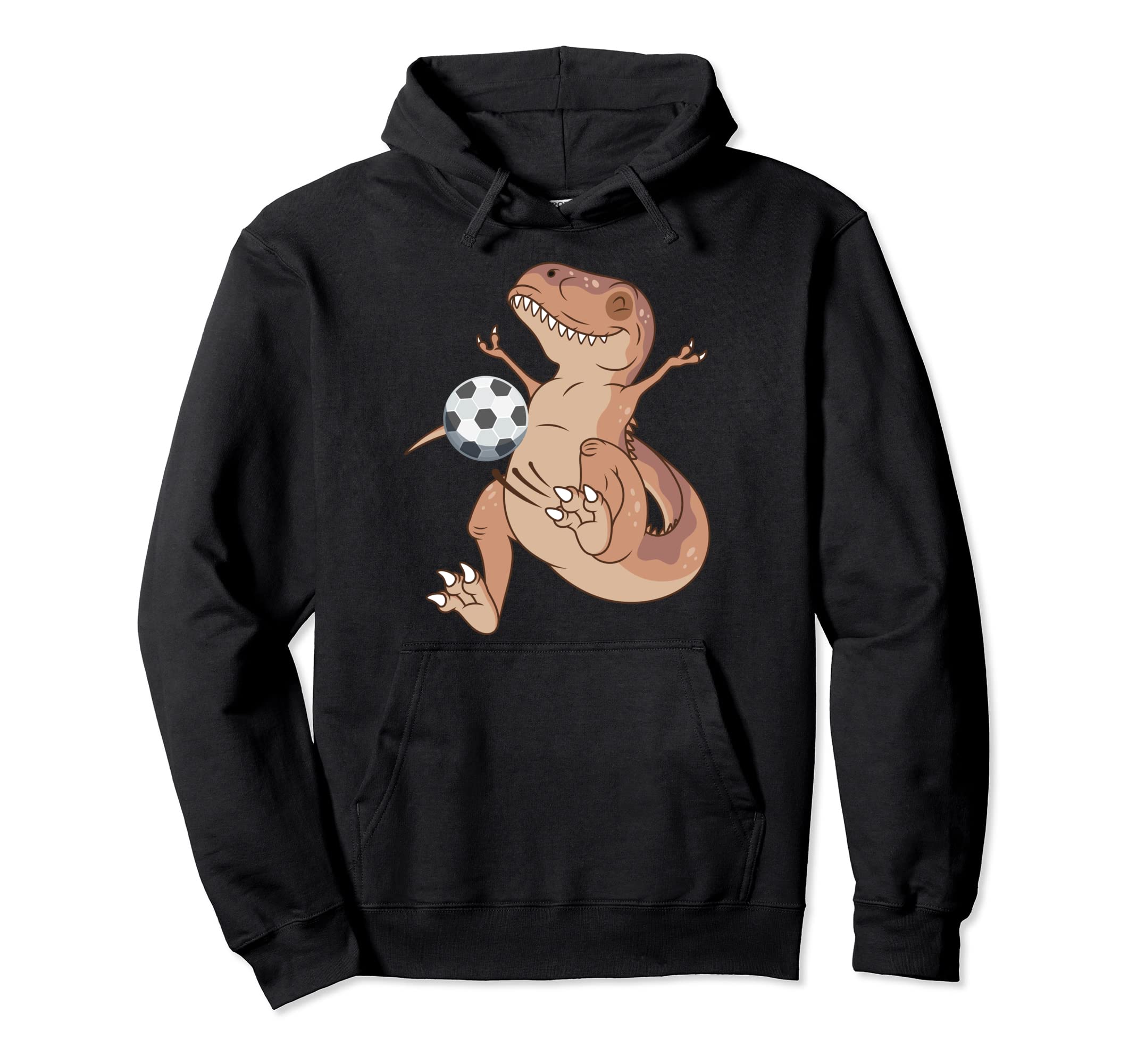 T Rex Soccer Player Gift Dinosaur Hoodie - Minimalist Print Unisex - T-Shirt, Sweatshirt, Hoodie