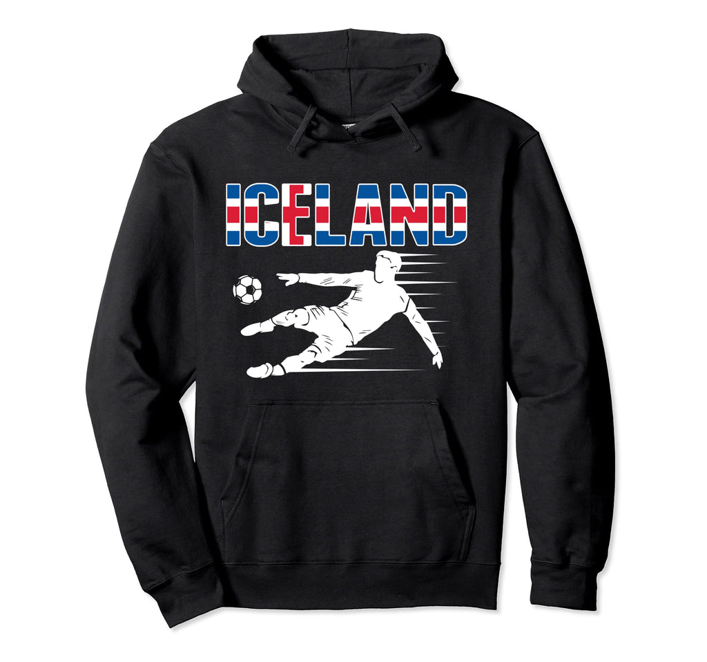Iceland Soccer Fans Jersey Icelandic Hoodie - Custom Art Print Unisex - T-Shirt, Sweatshirt, Hoodie