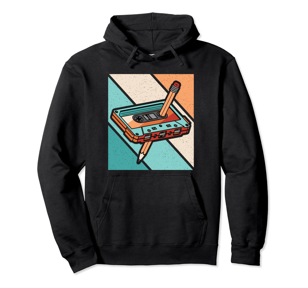 80S 90S Cassette Tape 1980S 1990S Music Hoodie - Aesthetic Graphic Unisex - T-Shirt, Sweatshirt, Hoodie