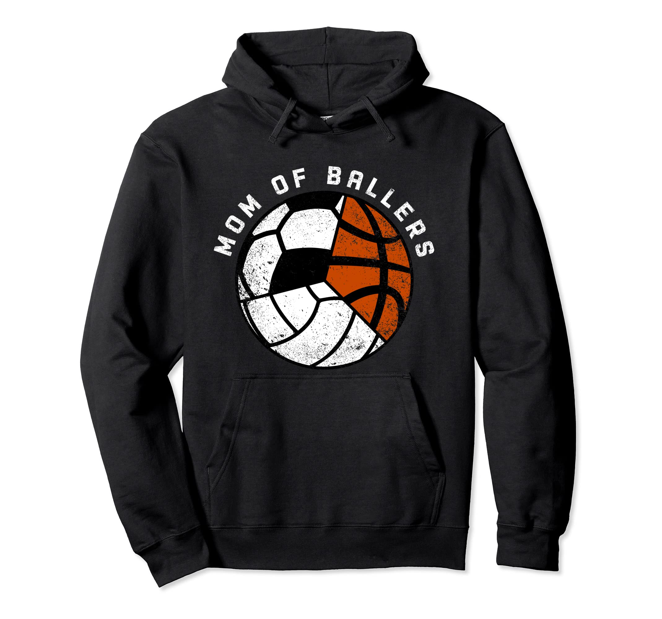 Mom Ballers Funny Volleyball Hoodie - Casual Everyday Wear Men Women - T-Shirt, Sweatshirt, Hoodie