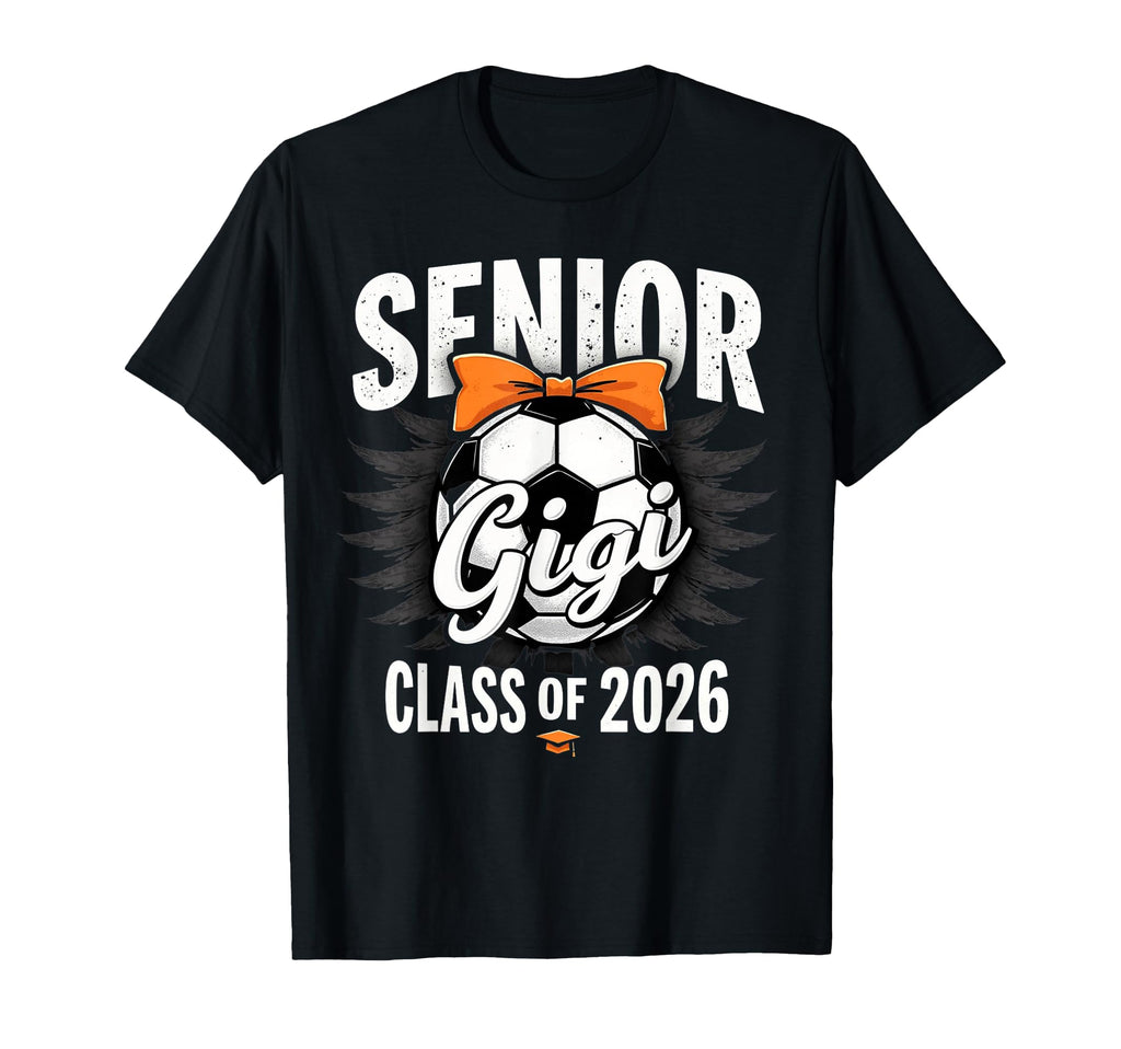 Senior Gigi 2026 Soccer Mama Coquette T-Shirt - Graphic Print for Adults - T-Shirt, Sweatshirt, Hoodie