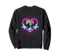 Soccer Heartbeat Football Oldschool Sweatshirt - Trendy Graphic Men Women - T-Shirt, Sweatshirt, Hoodie