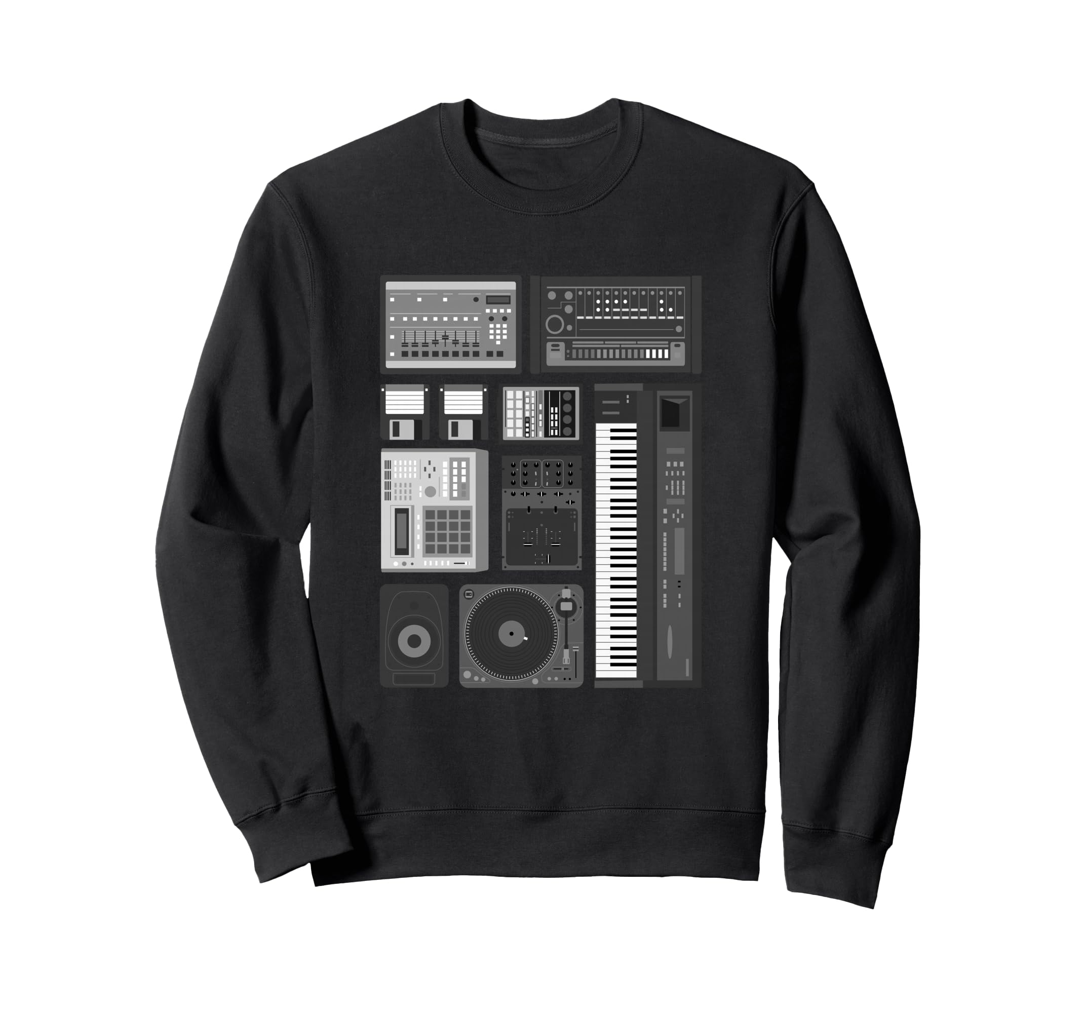 Old School Hip Hop Rap Music Beat Maker Sweatshirt - Graphic Print Unisex - T-Shirt, Sweatshirt, Hoodie