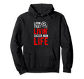 Livin That Soccer Mom Life Soccer Hoodie - Casual Everyday Wear for Adults - T-Shirt, Sweatshirt, Hoodie