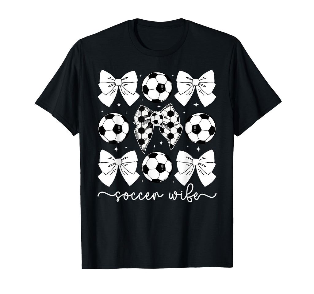 Soccer Wife Coquette Wife Soccer Player T-Shirt - Graphic Print for Adults - T-Shirt, Sweatshirt, Hoodie