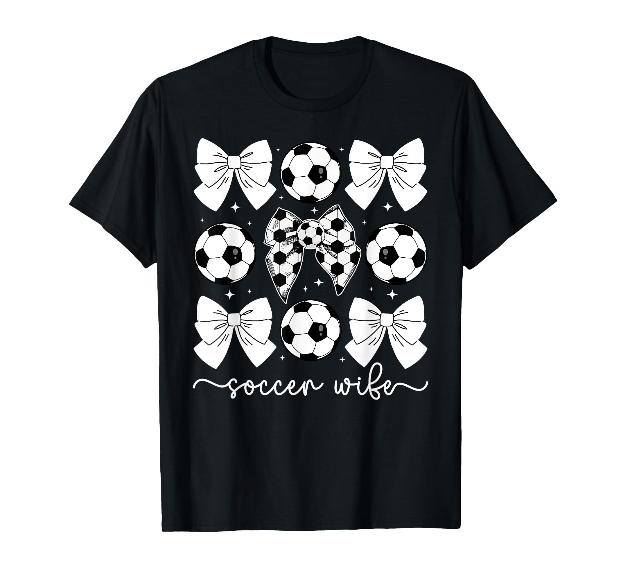 Soccer Wife Coquette Wife Soccer Player T-Shirt - Graphic Print for Adults - T-Shirt, Sweatshirt, Hoodie