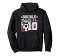 Double Digits 10Th Birthday Soccer 10 Hoodie - Minimalist Print Unisex - T-Shirt, Sweatshirt, Hoodie