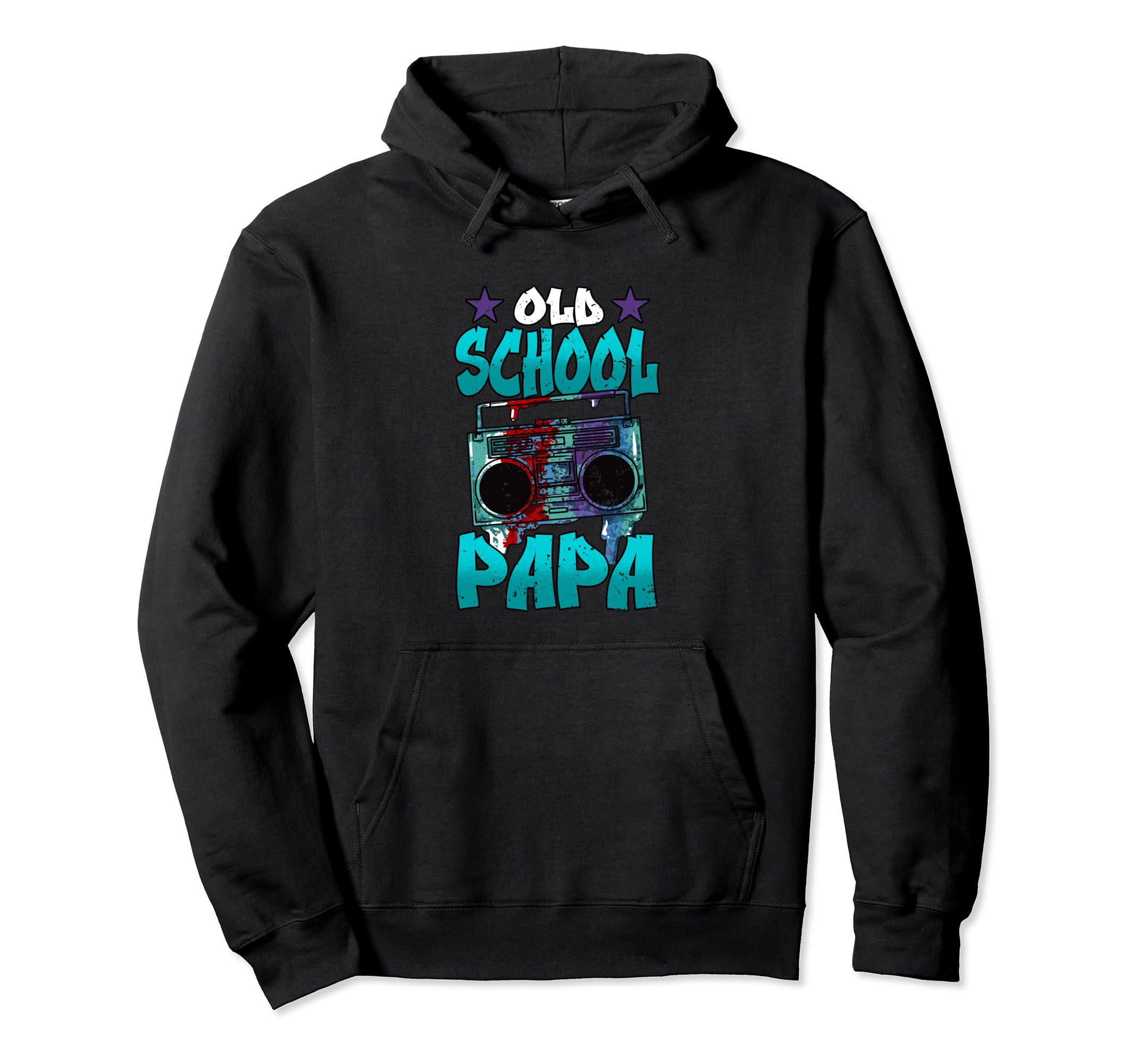 Old School Papa Boombox Hip Hop Hoodie - Casual Everyday Wear Men Women - T-Shirt, Sweatshirt, Hoodie