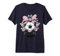 Soccer Mom Proud Supporter Team Tri Blend T-Shirt - Custom Art Print Unisex - T-Shirt, Sweatshirt, Hoodie