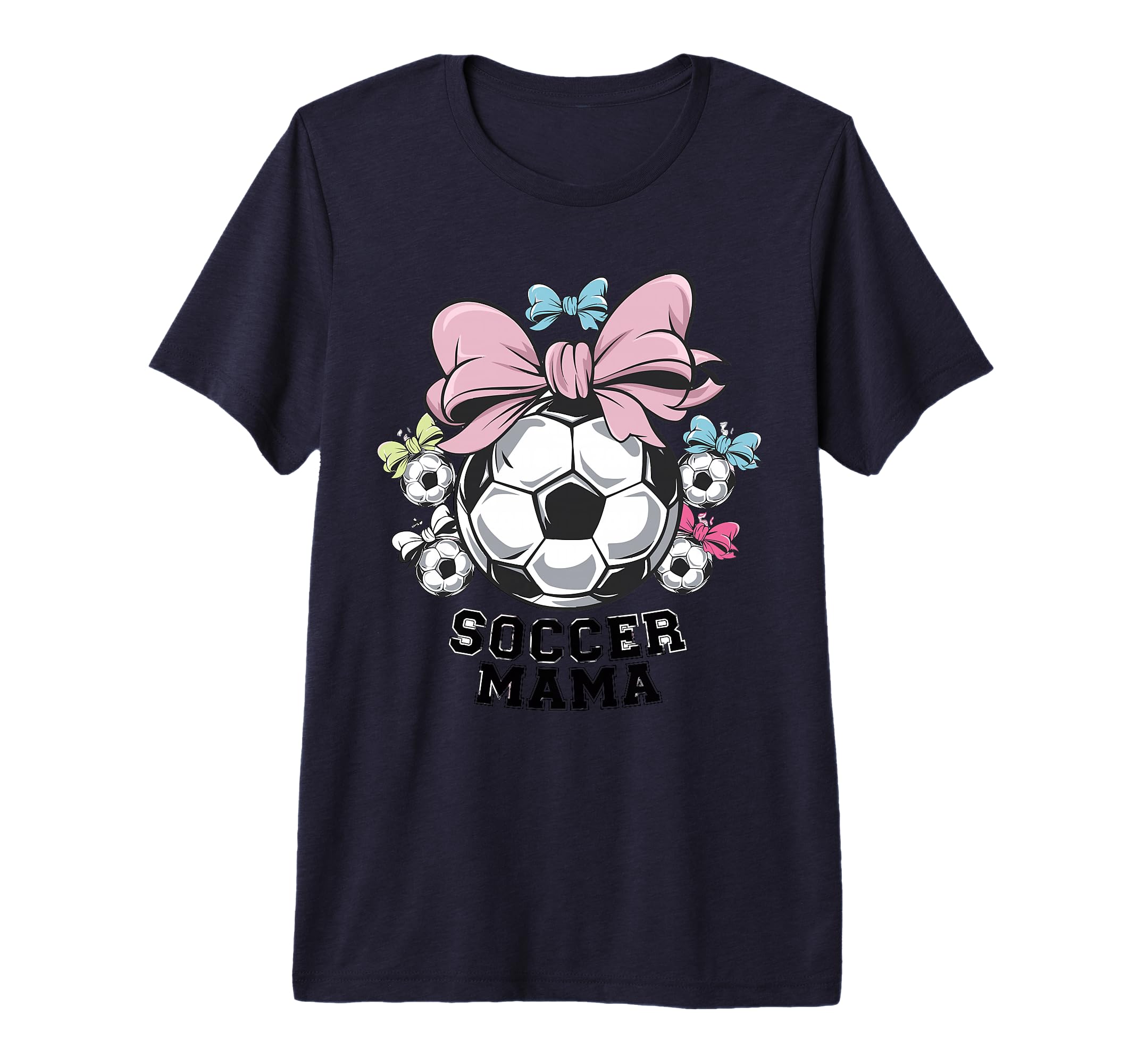 Soccer Mom Proud Supporter Team Tri Blend T-Shirt - Custom Art Print Unisex - T-Shirt, Sweatshirt, Hoodie