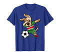 Dabbing Dog Suriname Soccer Fans T-Shirt - Casual Everyday Wear Unisex - T-Shirt, Sweatshirt, Hoodie