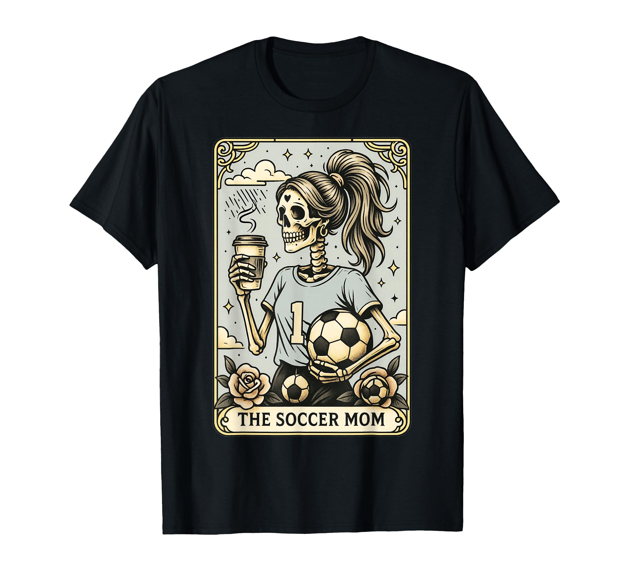 Soccer Mom Tarot Card Halloween T-Shirt - Custom Art Print Men Women - T-Shirt, Sweatshirt, Hoodie