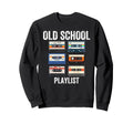 Old School Playlist Cassette Tapes Sweatshirt - Minimalist Print Men Women - T-Shirt, Sweatshirt, Hoodie