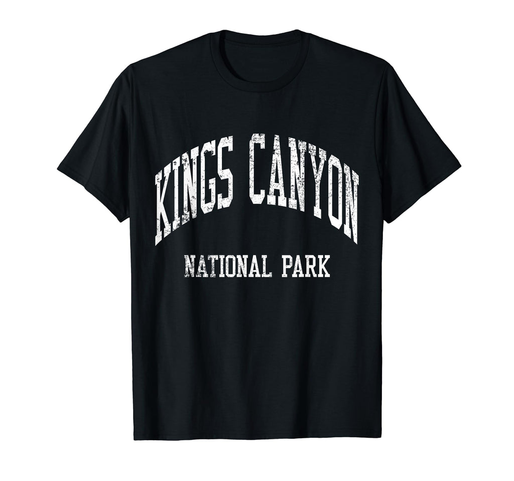 Kings Canyon National Park 70S College T-Shirt - Fun Novelty Design Unisex - T-Shirt, Sweatshirt, Hoodie