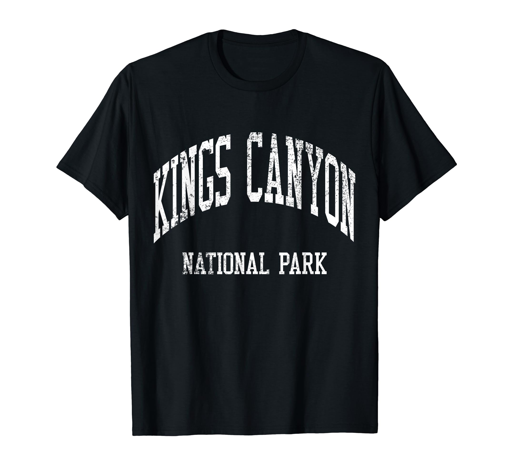 Kings Canyon National Park 70S College T-Shirt - Fun Novelty Design Unisex - T-Shirt, Sweatshirt, Hoodie