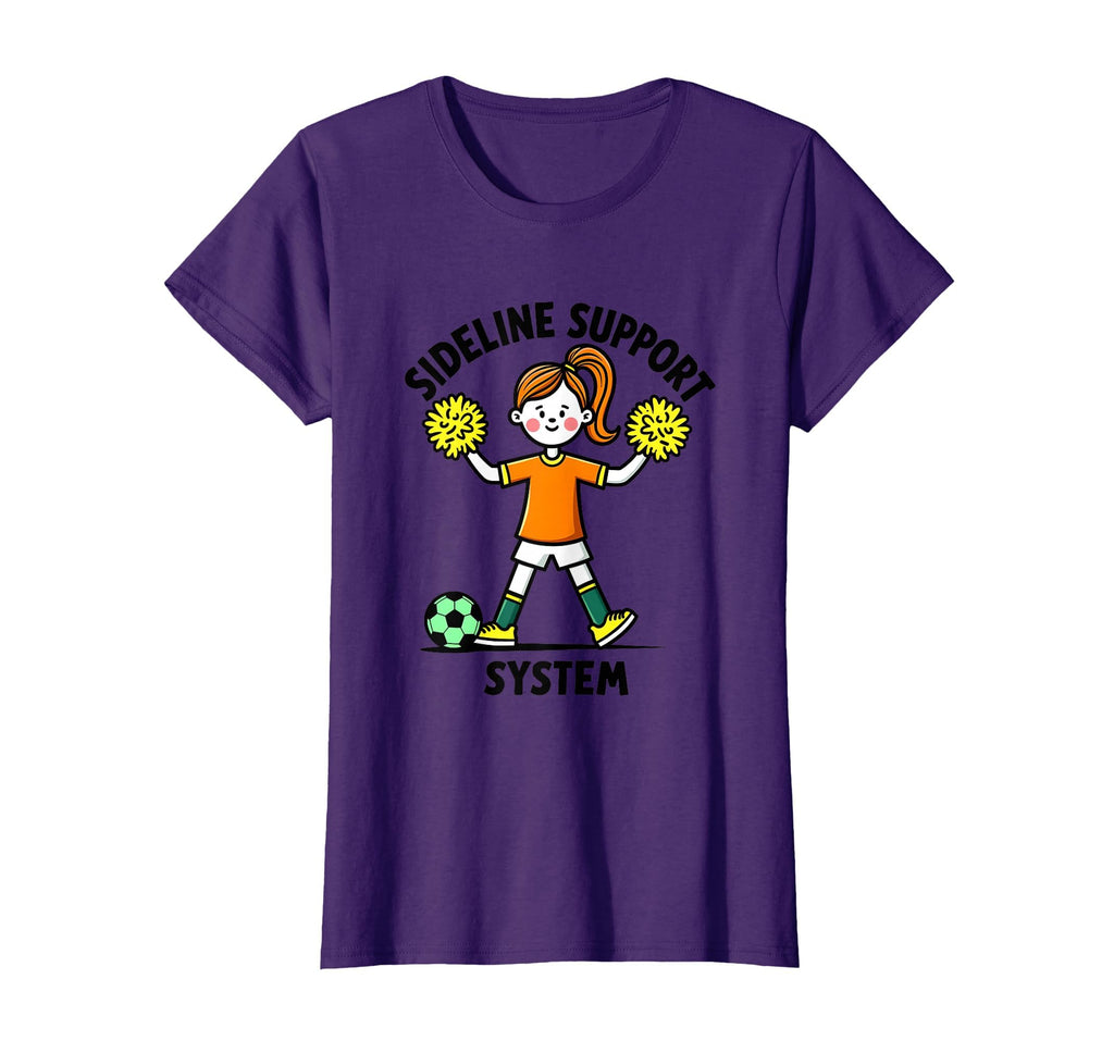 Sideline Support System Soccer Mom T-Shirt - Trendy Graphic for Adults - T-Shirt, Sweatshirt, Hoodie