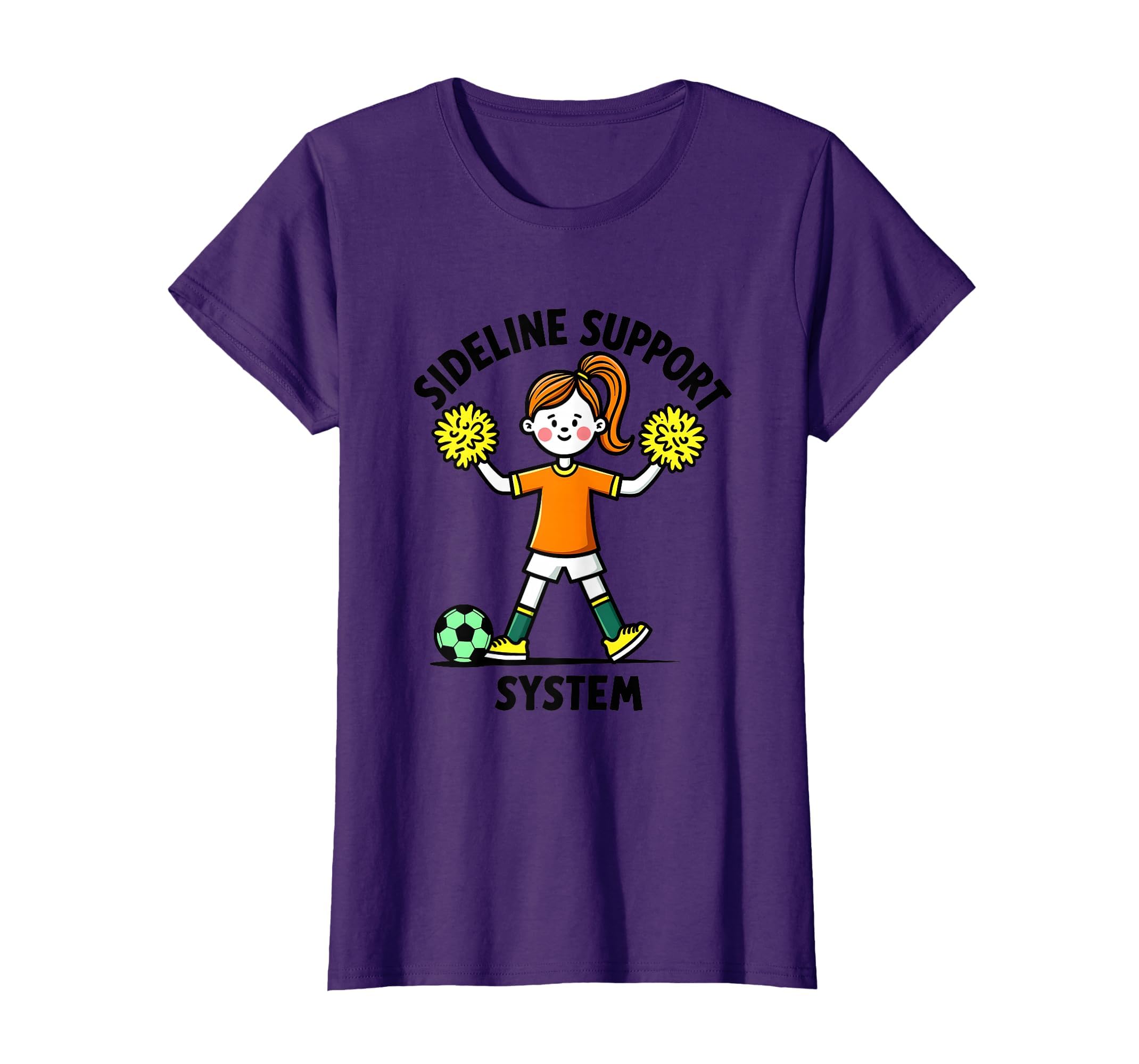Sideline Support System Soccer Mom T-Shirt - Trendy Graphic for Adults - T-Shirt, Sweatshirt, Hoodie