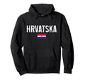 Hrvatska Croatia Pride Croatian Flag Hoodie - Aesthetic Graphic Unisex - T-Shirt, Sweatshirt, Hoodie