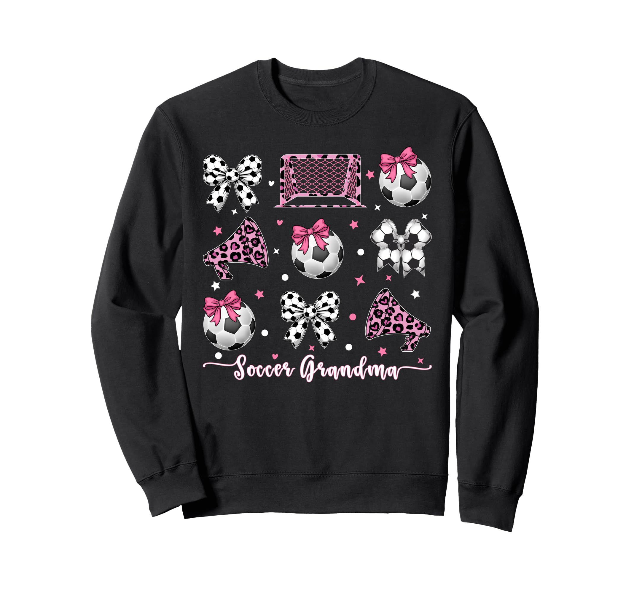 Coquette Bow Soccer Grandma Sweatshirt - Minimalist Print for Adults - T-Shirt, Sweatshirt, Hoodie
