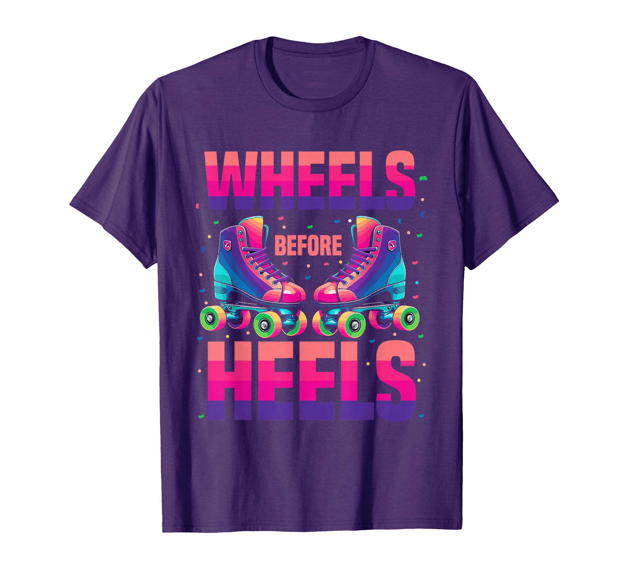70S 80S Skates Roller Skate Wheels T-Shirt - Fun Novelty Design Unisex - T-Shirt, Sweatshirt, Hoodie